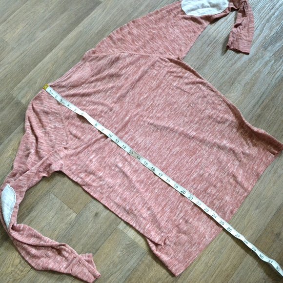 Wilfred Free People Burnout Elbow Patch Long Sleeve Shirt Size Medium - Picture 4 of 4